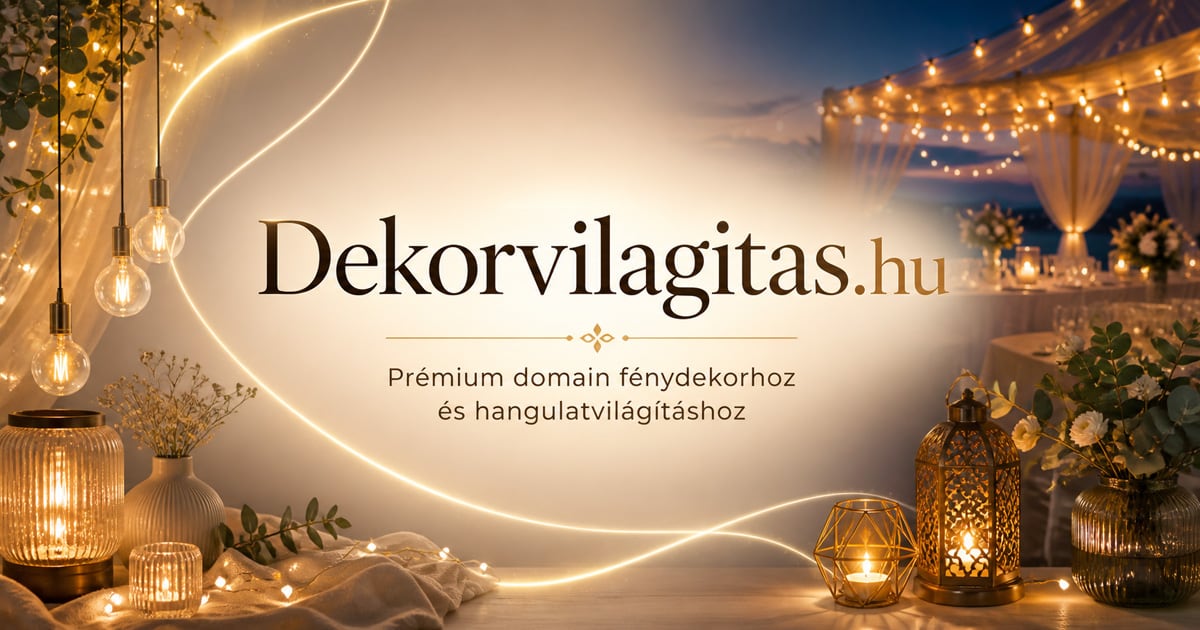 Dekorvilagitas.hu - elegáns domain dekorációs világításhoz és fénydekorációhoz