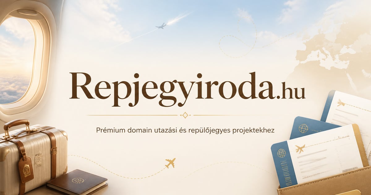 Repjegyiroda.hu - emlékezetes domain utazási és jegyértékesítési projektekhez